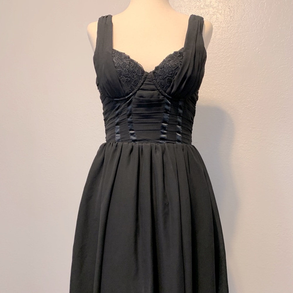H&M black corset style dress - Size 4